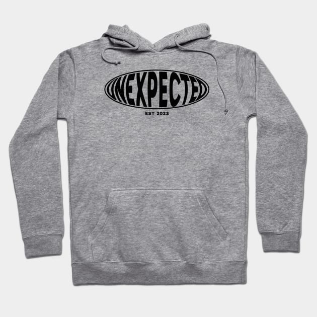 Unexpected Logo Black Hoodie by Unexpected